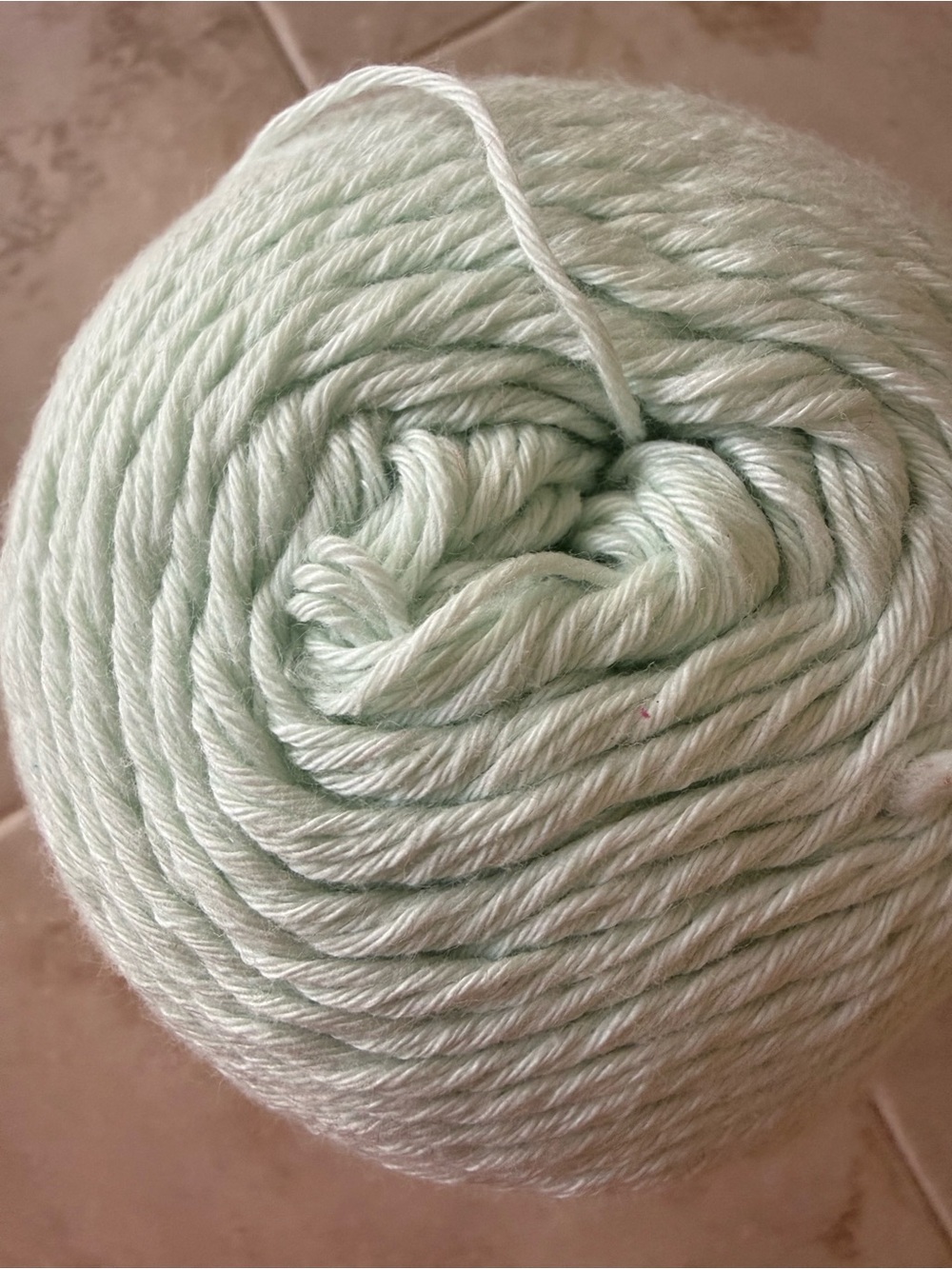 Scheepjes Whirlette Cotton/Acrylic Blend Yarn - Soft Mint Green - Picture 5 of 6